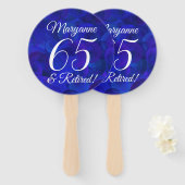 青王室の65と除退職した職パーティー ハンドファン (正面&裏面)