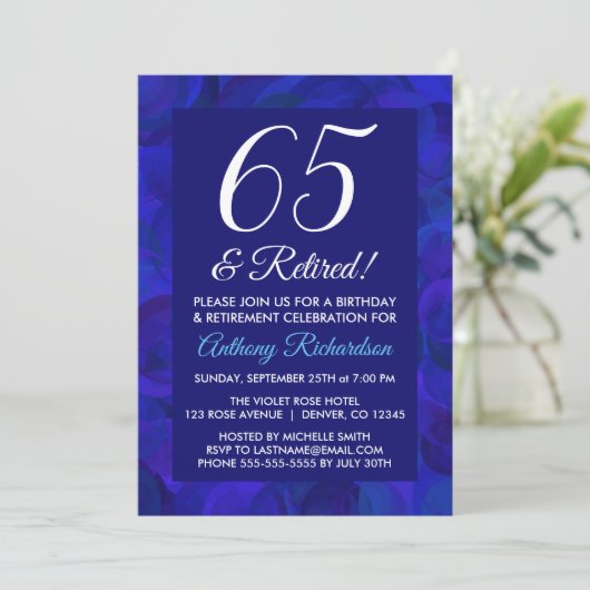 青王室の65と除退職した職パーティー 招待状 (スタンド正面)