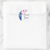 青王室の/明るい赤紫色旋回 ラウンドシール (バッグ)