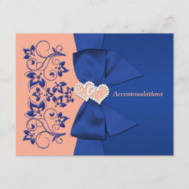 青王室の、桃フローラ、ハートエンクロージャカード エンクロージャーカード