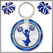 青王室の、白、黒のチアリーティングキーホルダー キーホルダー