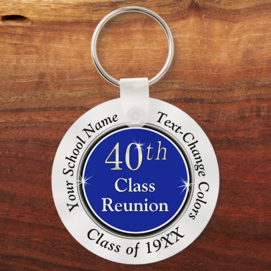 青王室の、白、黒40クラスの懇親会ギフト キーホルダー (正面)