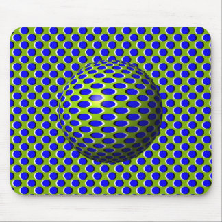 青球のボールの錯視 マウスパッド