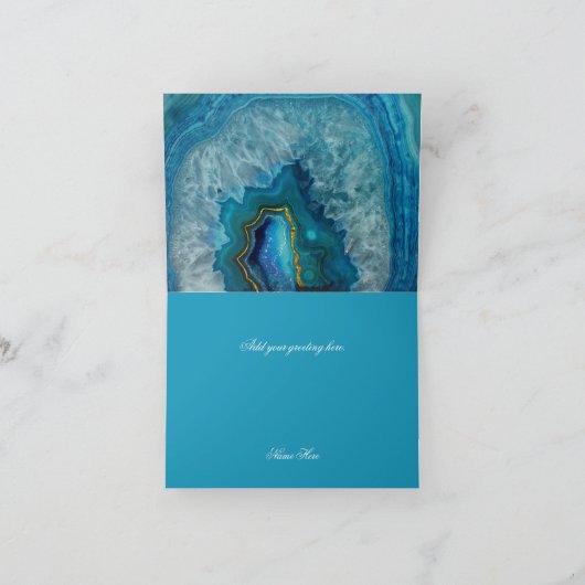 青瑪瑙の感謝カード サンキューカード (内部)