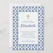 青瓦の交地中海の流 招待状 (正面)