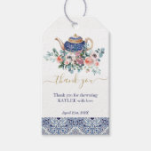 青瓦ブライダルシャワー茶感謝してい好み ギフトタグ (正面)
