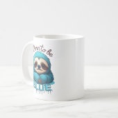 青生まれくかわいいナマケモノ コーヒーマグカップ (正面左)