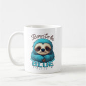 青生まれくかわいいナマケモノ コーヒーマグカップ (左)