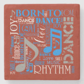 青生まれ/白/任意の色ID277 ストーンコースター (正面)