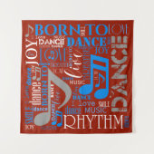 青生まれ/白/任意の色ID277 タペストリー (正面)