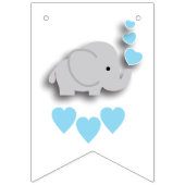 青👶男の赤ちゃんシャワーパーティー バンティングフラッグ (第2の旗)