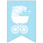 青👶男の赤ちゃんシャワーパーティー バンティングフラッグ (第1の旗)