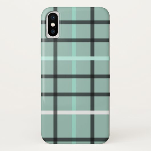 青男らしとグレーのプレイドiPhone / iPadケース Case-Mate iPhoneケース (裏面)