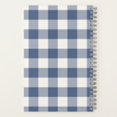 青男女兼用水牛チェッモノグラムのク名 ノートブック (裏面)