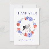 青男女兼用水色サンキューカード サンキューカード (正面)