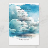 青番サービス生命お祝い計画 プログラム (裏面)