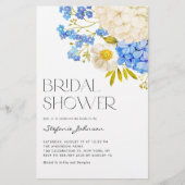 青白あじさいブライダルシャワー招待 (正面)