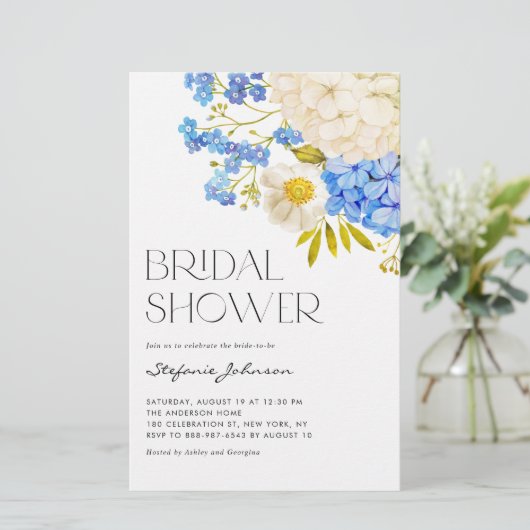 青白あじさいブライダルシャワー招待 (スタンド正面)