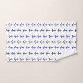 青白いかり バスタオルセット (ハンドタオル)