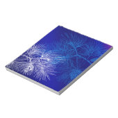 青白い冬の松のパターン ノートパッド (回転)