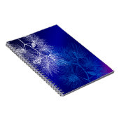 青白い冬の松のパターン ノートブック (右側)