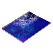 青白い冬の松のパターン ノートブック (左側)