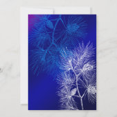 青白い冬の松 (裏面)