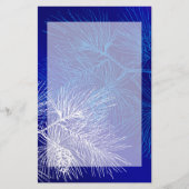 青白い冬の松 便箋 (正面)