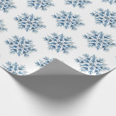青白い冬の雪 ラッピングペーパー (角)