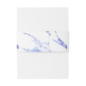 青白い大理石の花崗岩パターン 招待状ベリーバンド (裏面例)