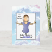 青白い女おもしろいのことわざ60誕生日 カード (正面)