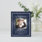 青白い星の写真葬儀プログラム (スタンド正面)