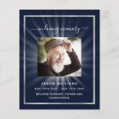 青白い星の写真葬儀プログラム (正面)