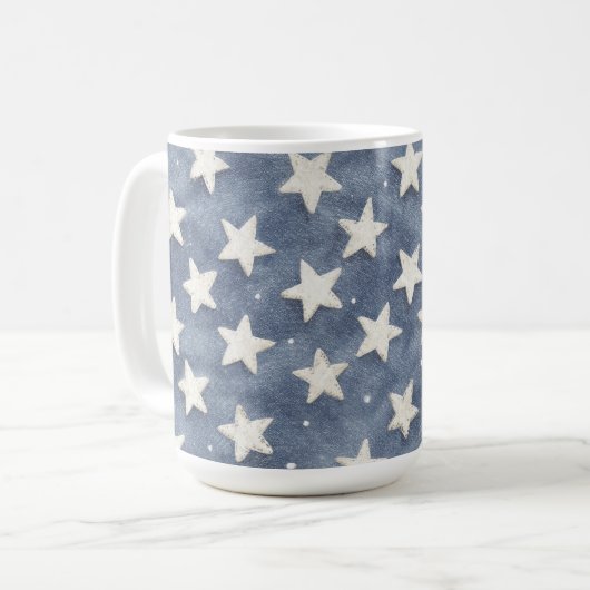 青白い星 コーヒーマグカップ (正面左)