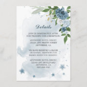 青白い花の緑の詳細 エンクロージャーカード (正面)