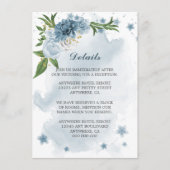 青白い花の緑の詳細 エンクロージャーカード (正面)