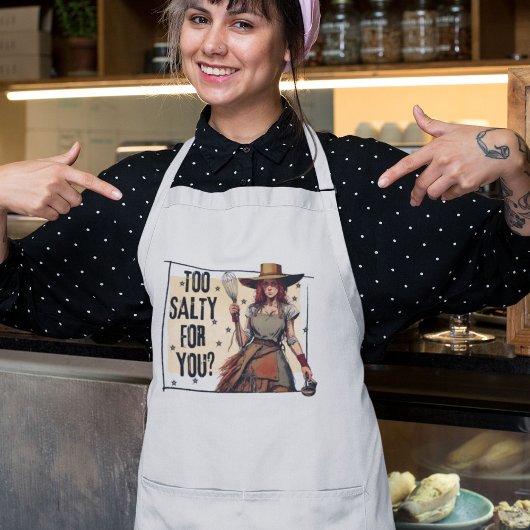 青白い西調理師 スタンダードエプロン