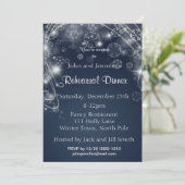 青白い雪片冬のリハーサルディナー 招待状 (スタンド正面)