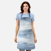 青白い雪 エプロン (着用した状態)