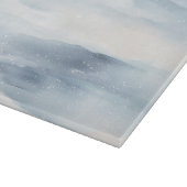 青白い雪 カッティングボード (角)