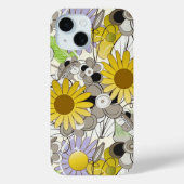 青白い黄色の花が咲く Case-Mate iPhoneケース (裏面)