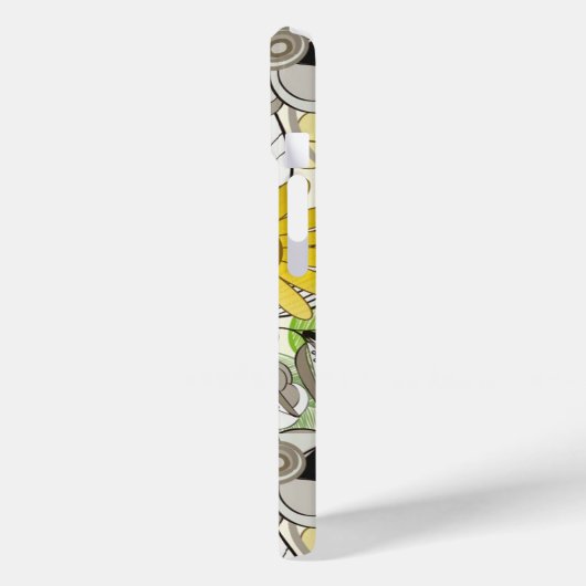 青白い黄色の花が咲く Case-Mate iPhoneケース (裏面 / 左)