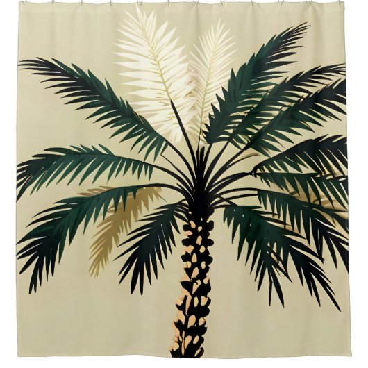 青白い シャワーカーテン (正面)