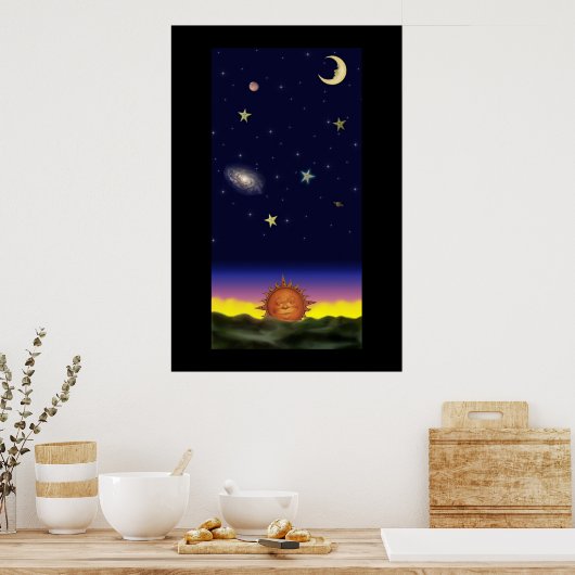 青白い ポスター (キッチン)