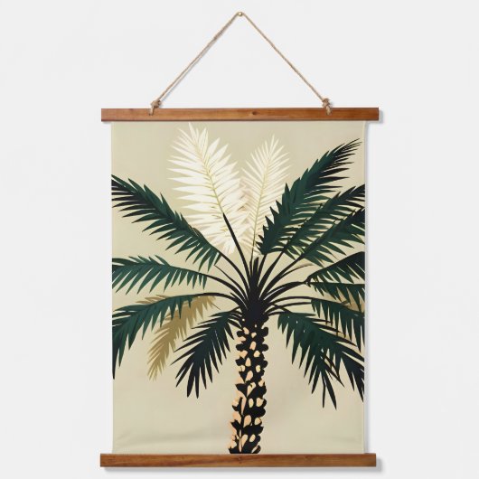 青白い 吊り下げ型タペストリー (正面)