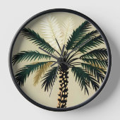 青白い 壁時計 (正面)