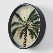 青白い 壁時計 (傾斜)