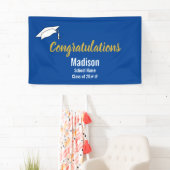 青白お祝い大学院名 横断幕 (インサイチュ)