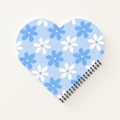 青白かわいらし花文天花 ノートブック (裏面)