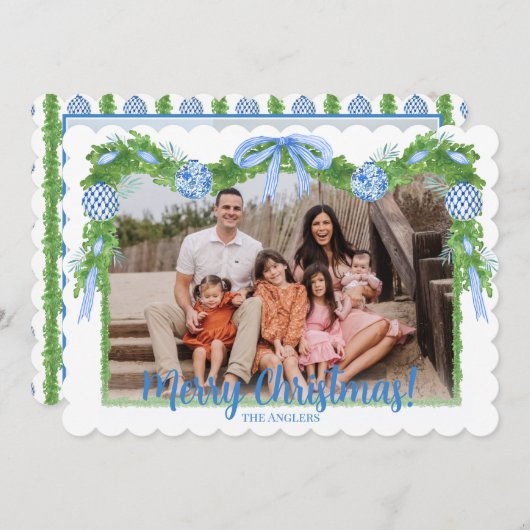 青白とシノワジェリーの緑，大千年 シーズンカード (正面/裏面)